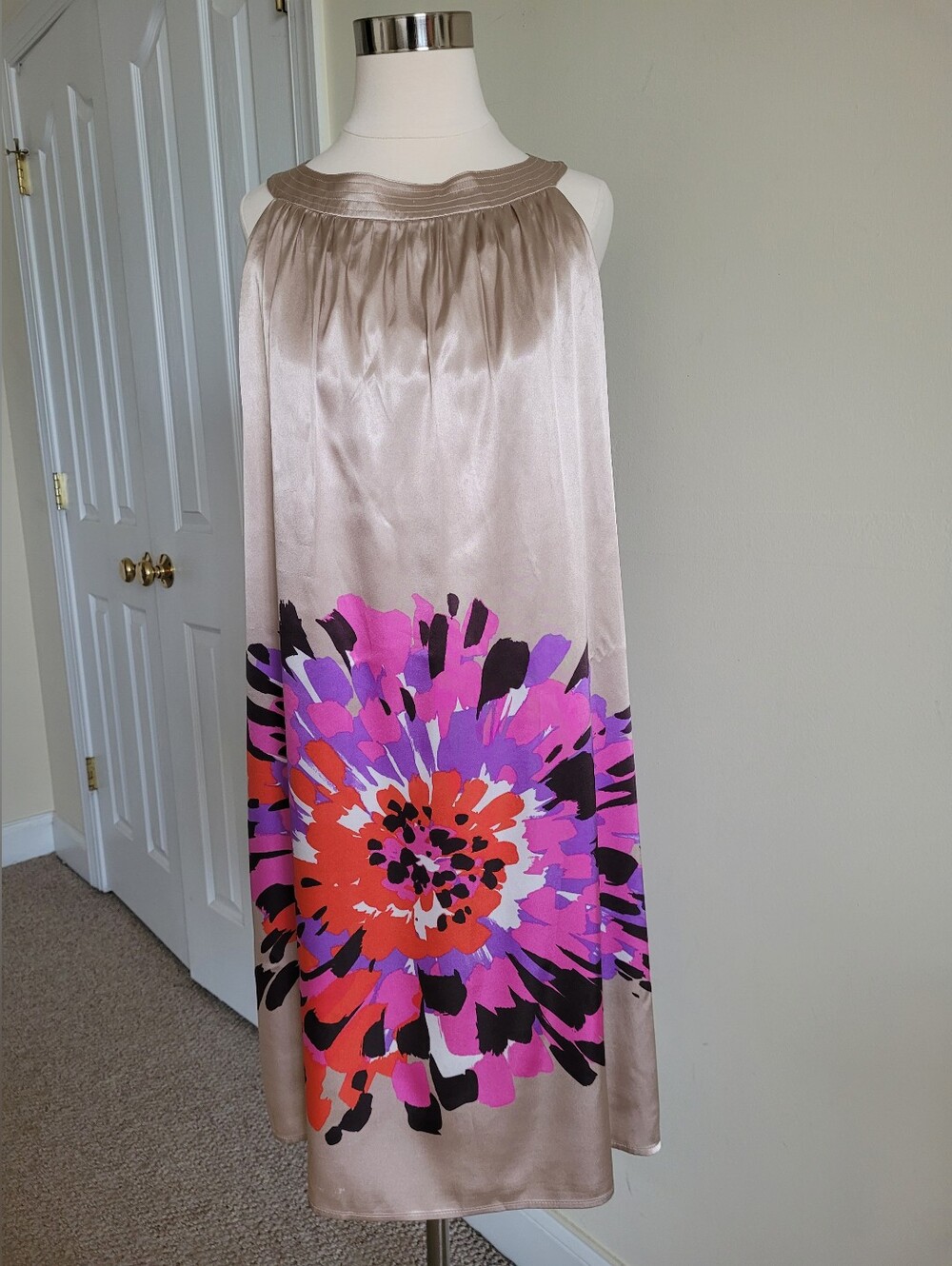 Taylor Gold Tone Midi Dress